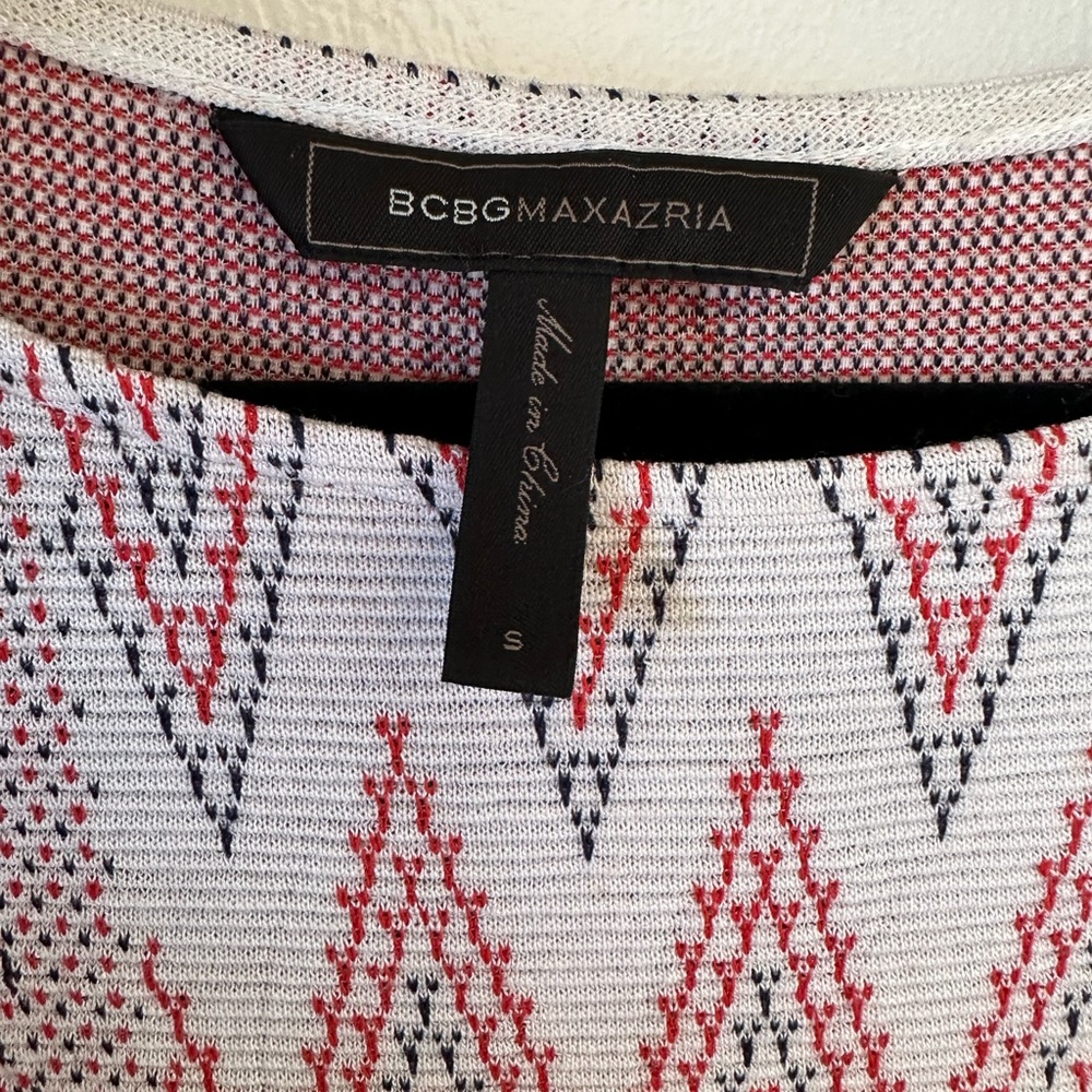 Chevron Pattern Chevron Knit Mini Shift Dress Sma… - image 2